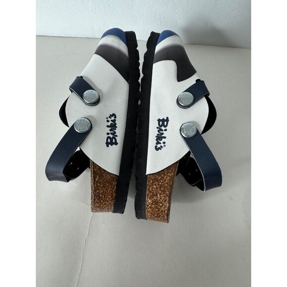 Birkenstock Birki's Child Kay Harbor Whale White Birko Flor Mules EU 26 C 8 - Picture 4 of 6